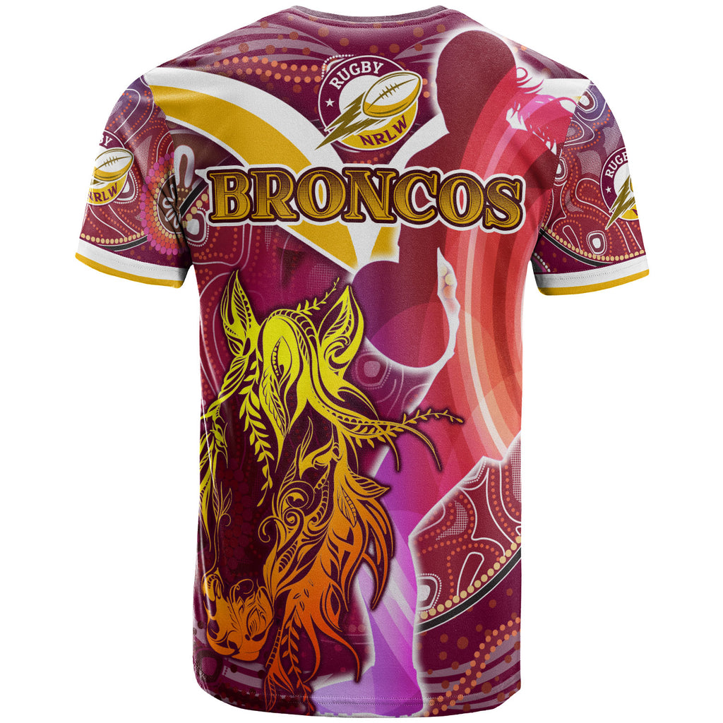nrlw-broncos-rugby-t-shirt-custom-rugby-ball-indigenous-aboriginal-broncos-women-t-shirt