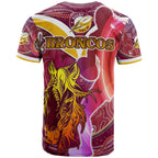 nrlw-broncos-rugby-t-shirt-custom-rugby-ball-indigenous-aboriginal-broncos-women-t-shirt