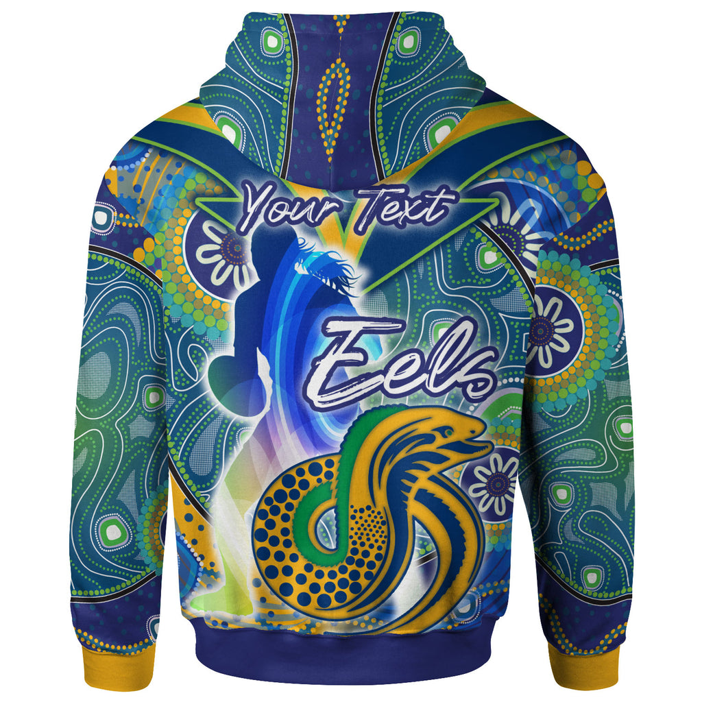 nrlw-eels-rugby-hoodie-custom-rugby-ball-indigenous-aboriginal-eels-women-hoodie