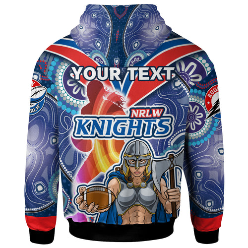 nrlw-knights-rugby-hoodie-custom-rugby-ball-indigenous-aboriginal-knights-women-hoodie
