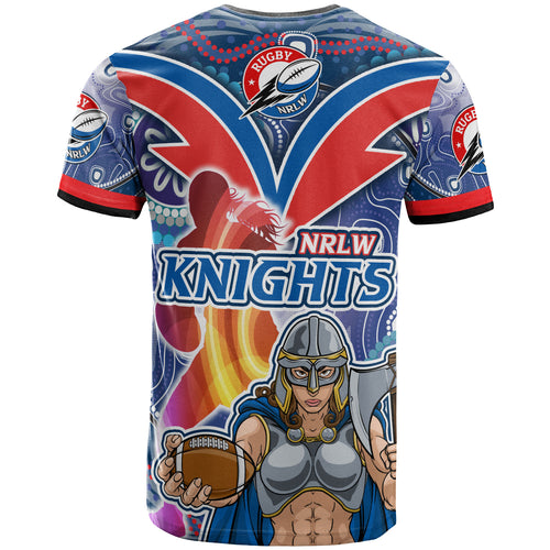 nrlw-knights-rugby-t-shirt-custom-rugby-ball-indigenous-aboriginal-knights-women-t-shirt