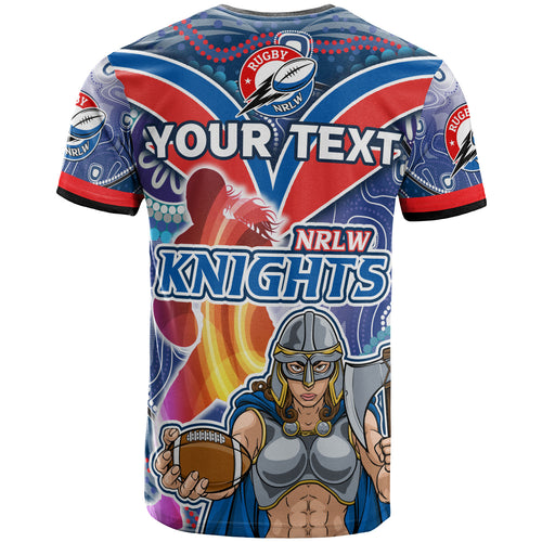 nrlw-knights-rugby-t-shirt-custom-rugby-ball-indigenous-aboriginal-knights-women-t-shirt