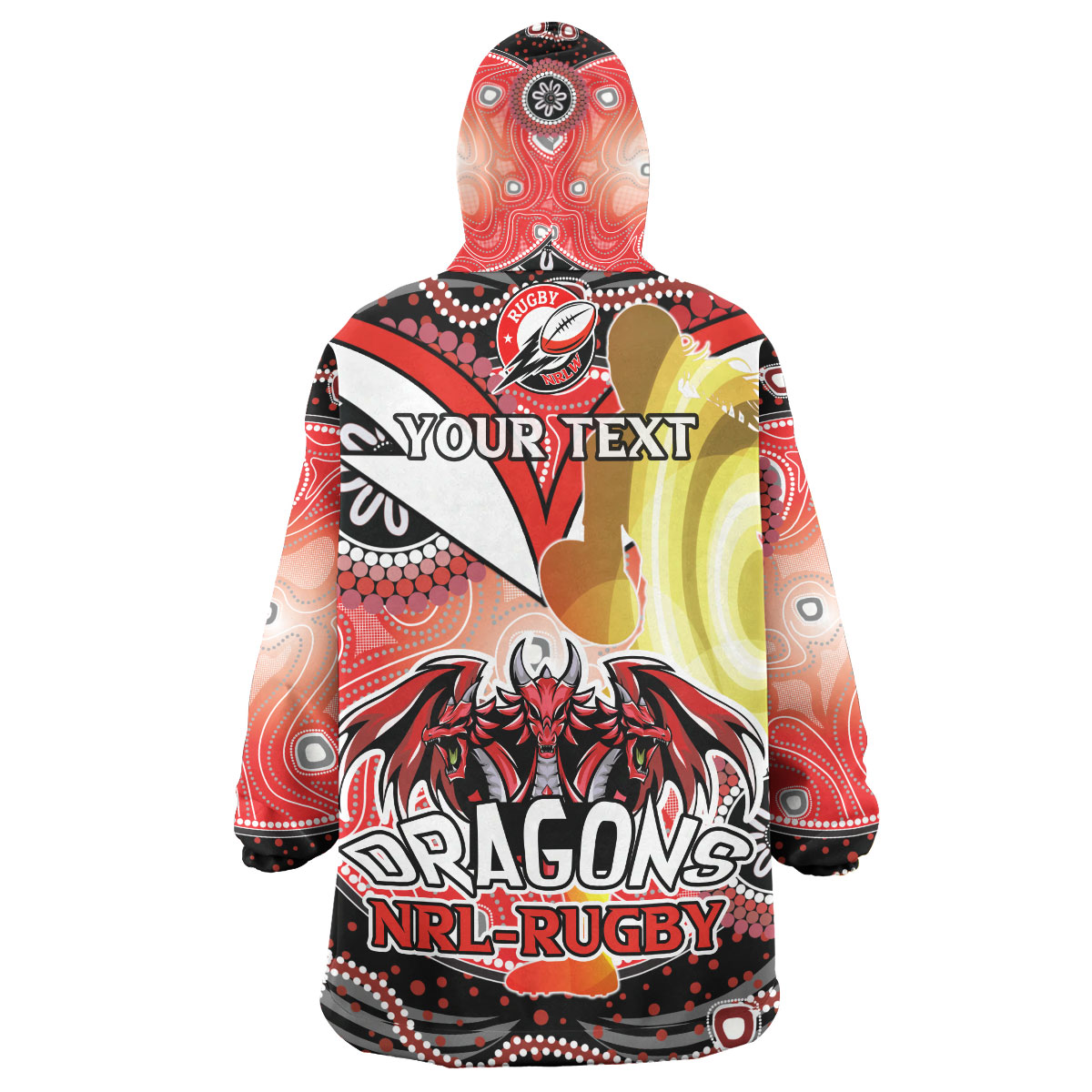 nrlw-st-george-rugby-snug-hoodie-custom-rugby-ball-indigenous-aboriginal-st-george-women-oodie-blanket