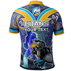 nrlw-titans-rugby-polo-shirt-custom-rugby-ball-indigenous-aboriginal-titans-women-polo-shirt