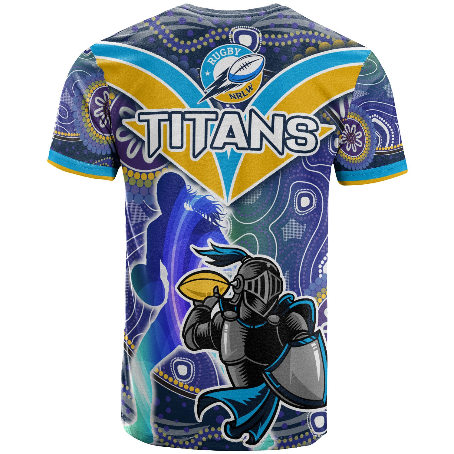 nrlw-titans-rugby-t-shirt-custom-rugby-ball-indigenous-aboriginal-titans-women-t-shirt