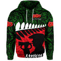 (Custom Personalised) New Zealand Maori ANZAC Zip Up And Pullover Hoodie Remembrance Soldier - Green LT8