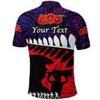custom-personalised-new-zealand-maori-anzac-polo-shirt-remembrance-soldier-purple