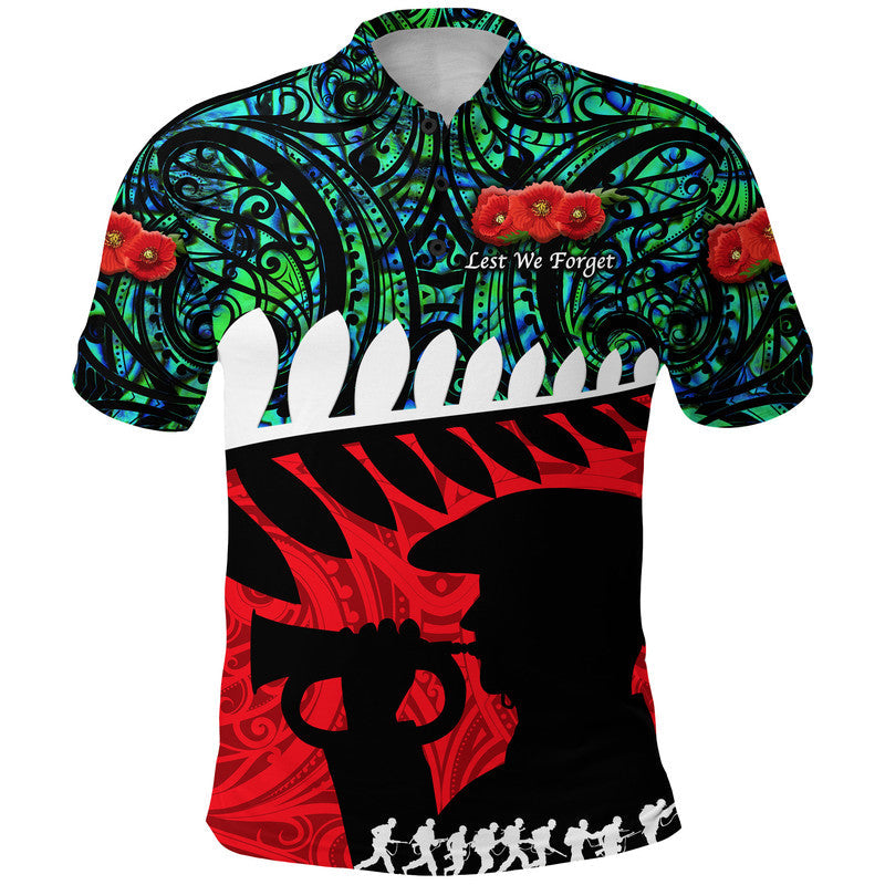 new-zealand-maori-anzac-polo-shirt-remembrance-soldier-turquoise