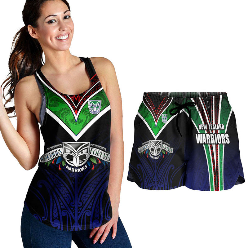 new-zealand-warriors-combo-racerback-tank-and-women-short-the-warriors-special-maori-silver-fern-style