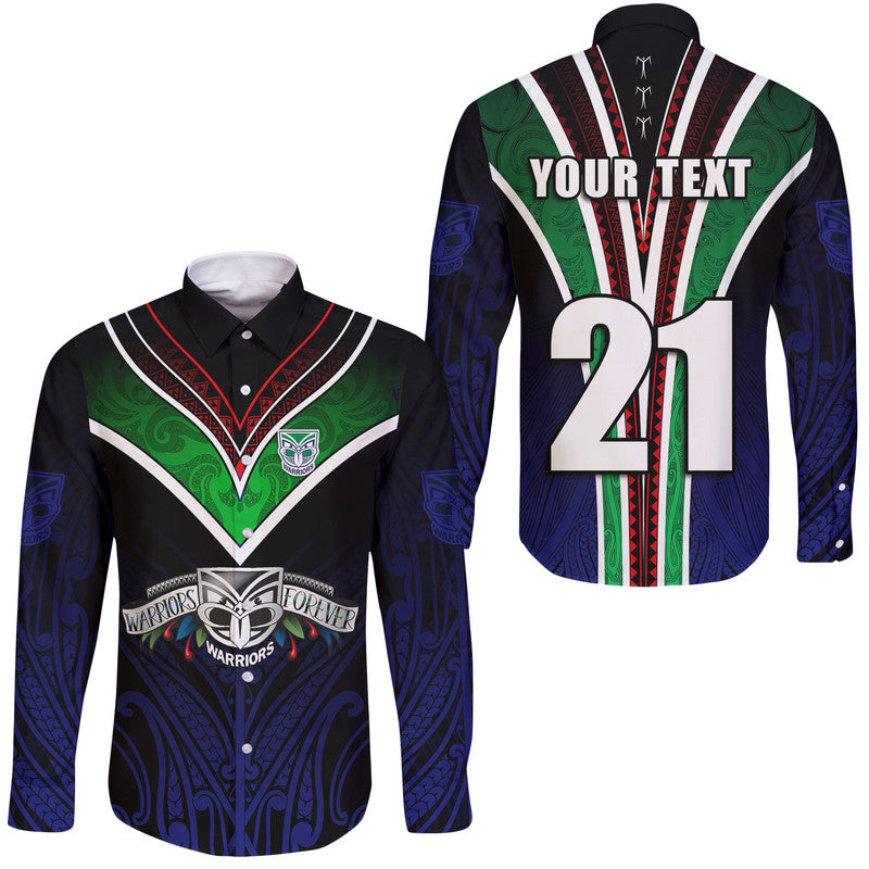 custom-personalised-new-zealand-warriors-hawaii-long-sleeve-button-shirt-the-warriors-special-maori-silver-fern-style