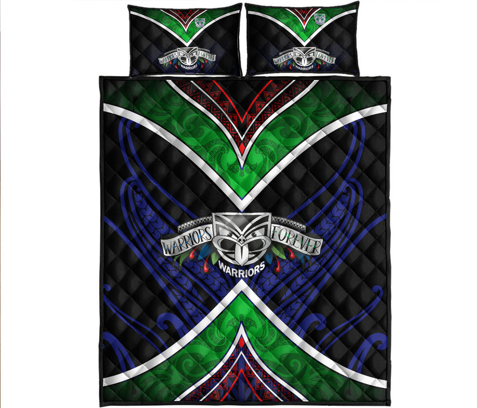 new-zealand-warriors-quilt-bed-set-the-warriors-special-maori-silver-fern-style