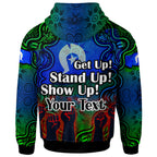 australia-naidoc-week-2023-hoodie-custom-black-raised-hands-with-aboriginal-inspired-patterns-hoodie