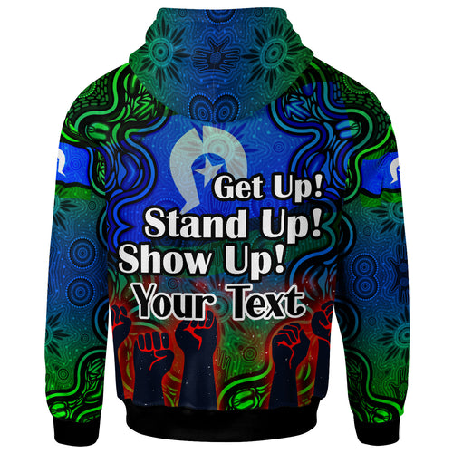 australia-naidoc-week-2023-hoodie-custom-black-raised-hands-with-aboriginal-inspired-patterns-hoodie