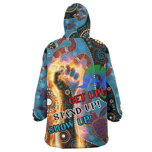 naidoc-week-2023-wearable-blanket-hoodie-custom-aboriginal-inspired-snake-patterns-wearable-blanket-hoodie