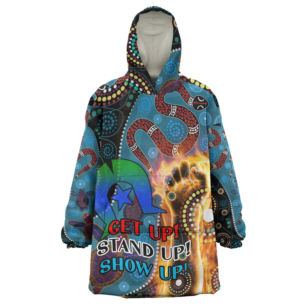 naidoc-week-2023-wearable-blanket-hoodie-custom-aboriginal-inspired-snake-patterns-wearable-blanket-hoodie