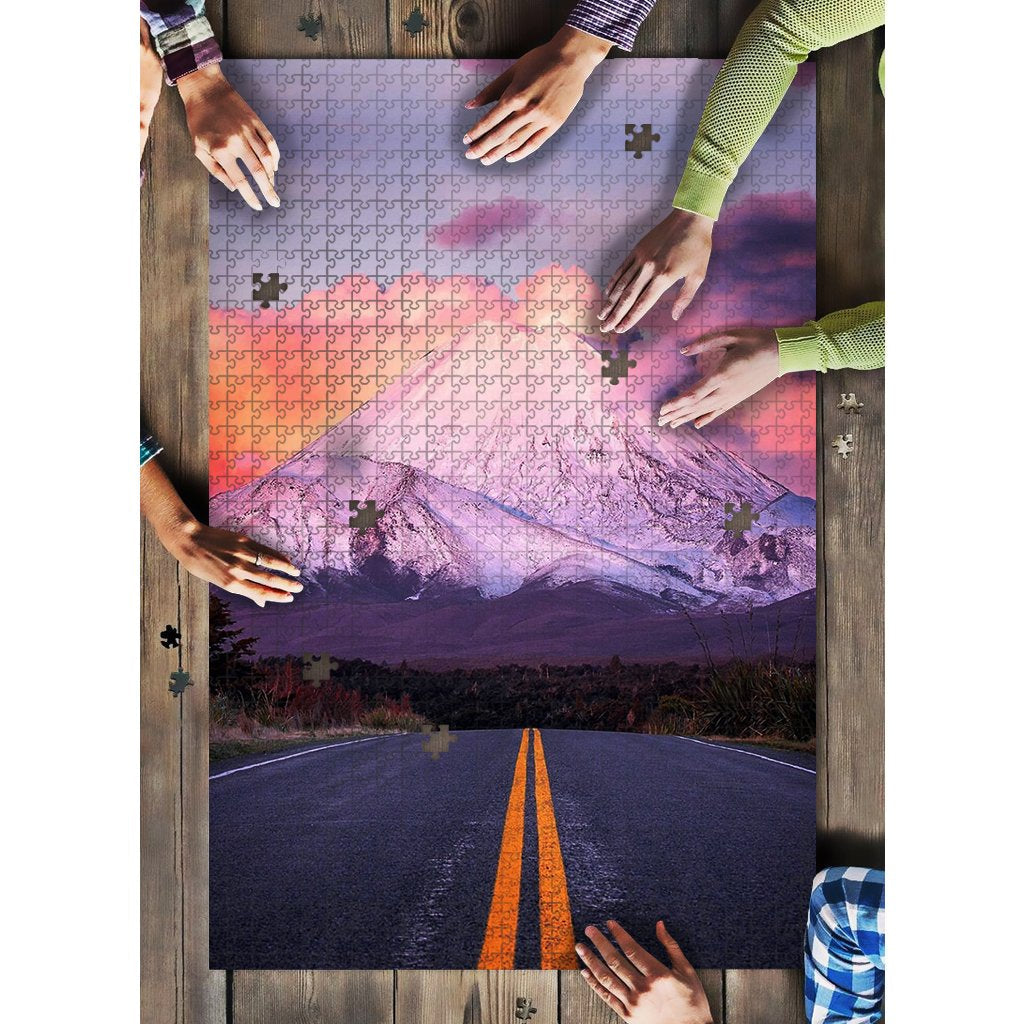new-zealand-mount-ngauruhoe-sunset-puzzle