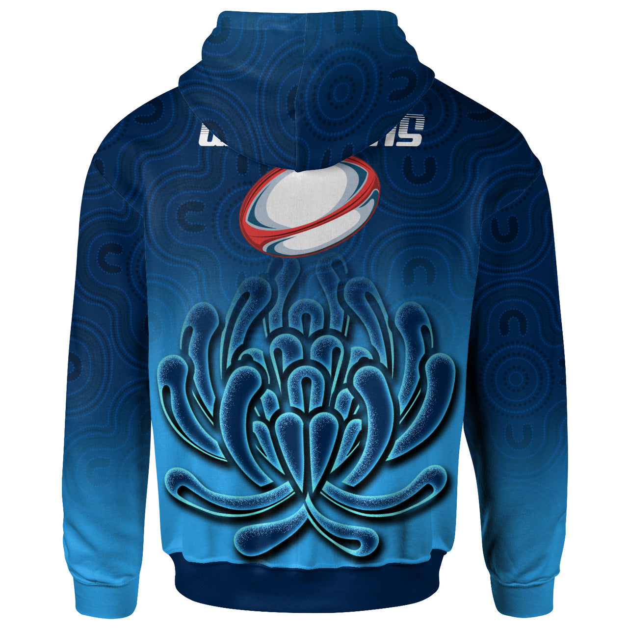 Waratahs Rugby Hoodie - Custom Australian Native Flowers Hoodie RLT13