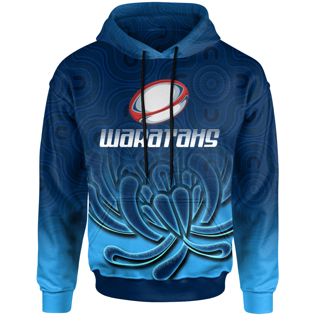 Waratahs Rugby Hoodie - Custom Australian Native Flowers Hoodie RLT13