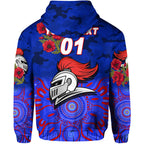 (Custom Personalised) Newcastle Knights ANZAC 2022 Zip Up And Pullover Hoodie Indigenous Vibes LT8