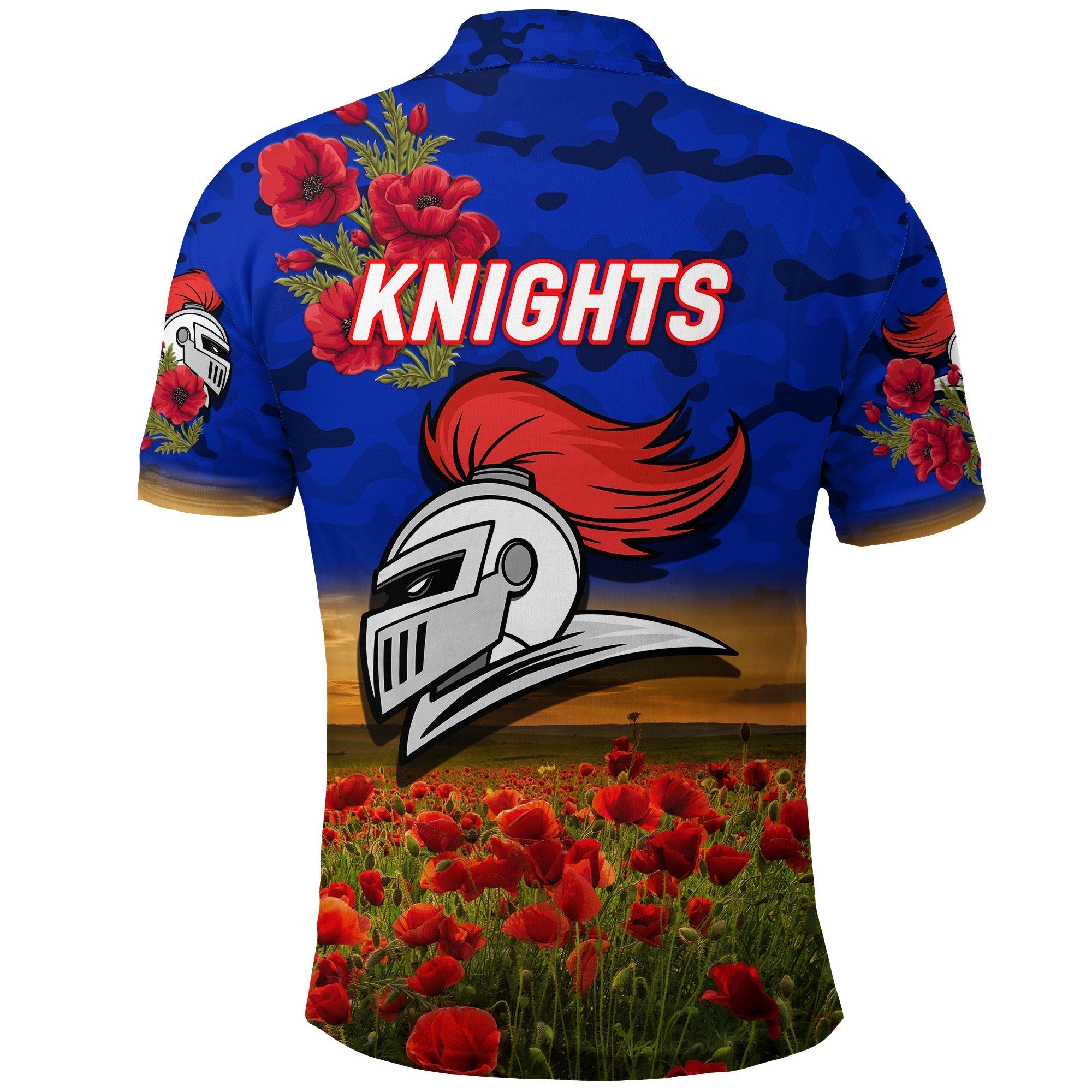 knights-anzac-polo-shirt-poppy-flowers-vibes