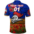 custom-personalised-newcastle-knights-anzac-2022-polo-shirt-poppy-flowers-vibes