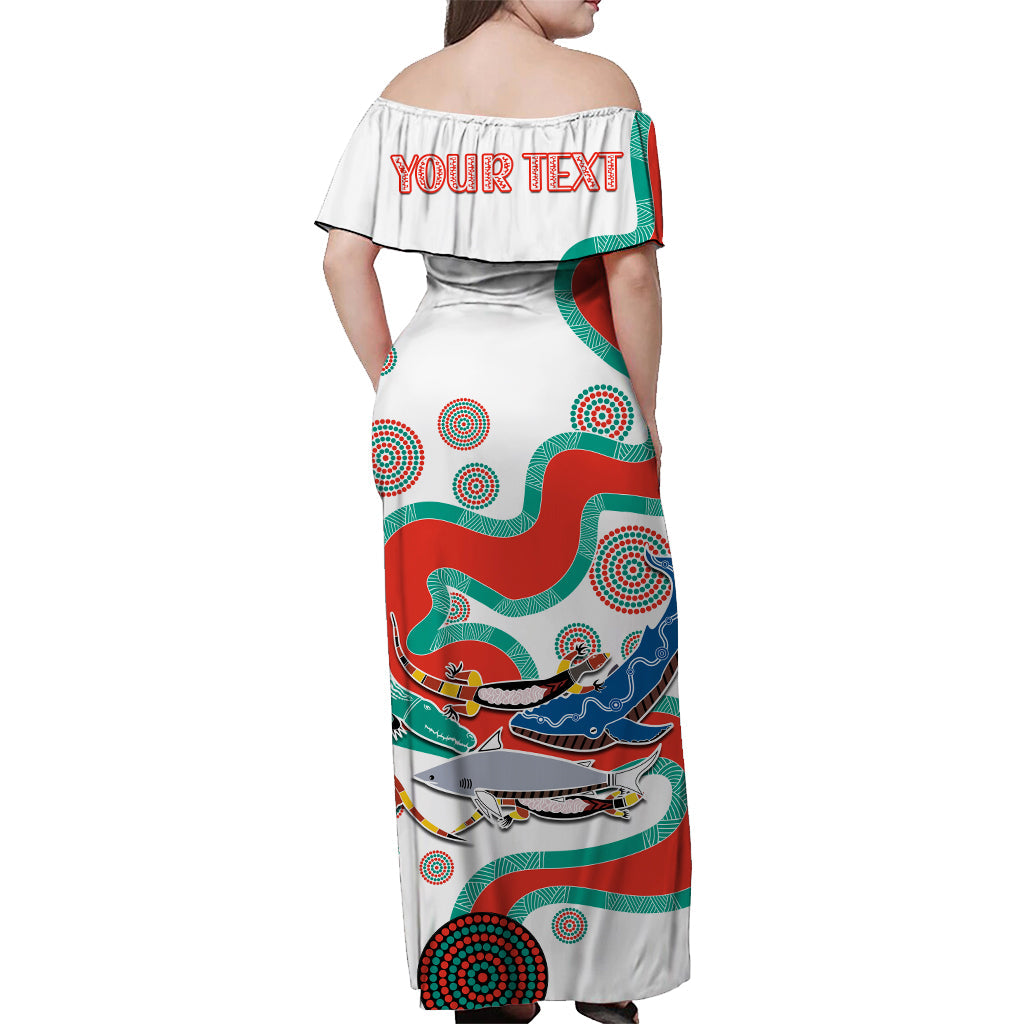 custom-personalised-rabbitohs-off-shoulder-long-dress-go-the-bunnies-white-aboriginal