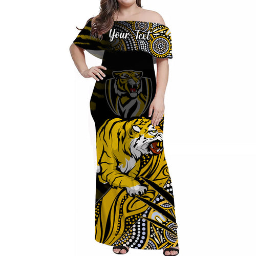 custom-personalised-richmond-football-off-shoulder-long-dress-aboriginal-go-the-tigers-premiers
