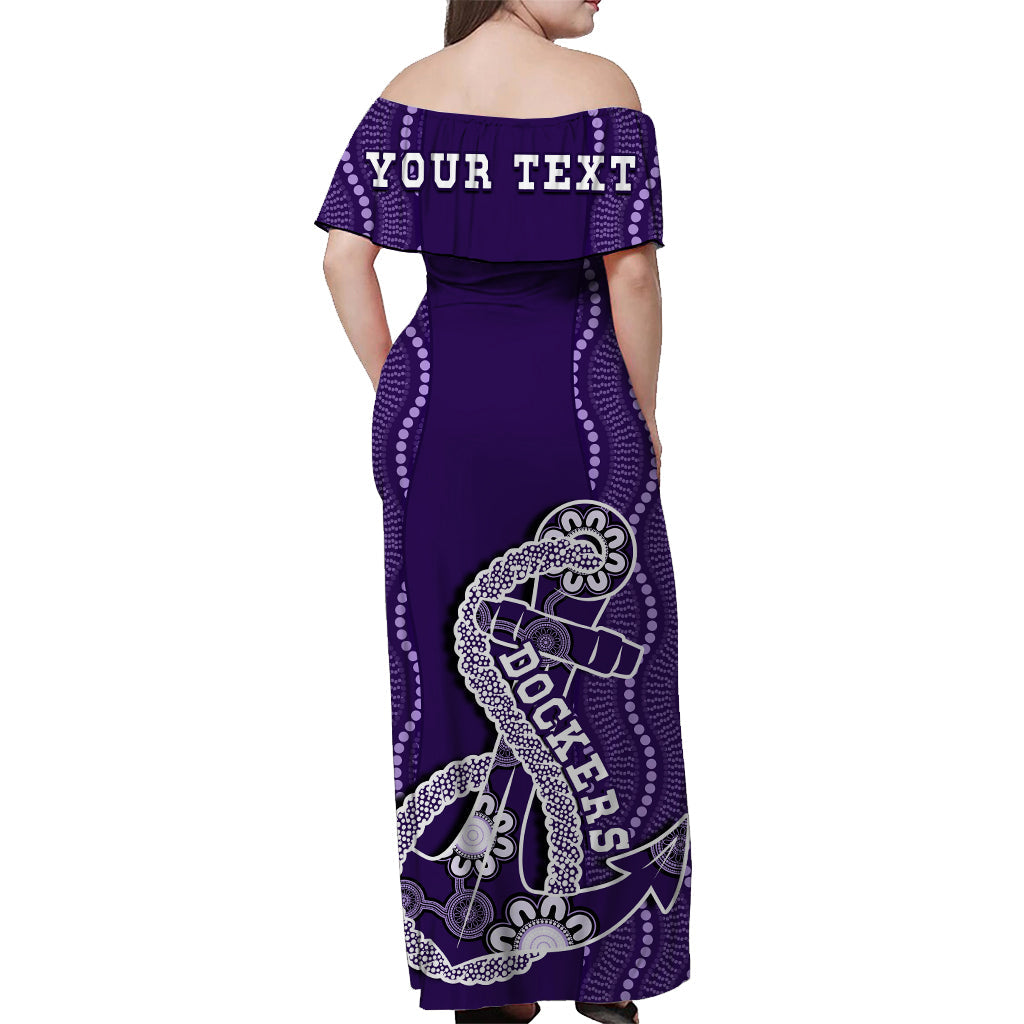 custom-personalised-dockers-football-off-shoulder-long-dress-fremantle-anchor-mix-aboriginal-pattern-dynamic-style