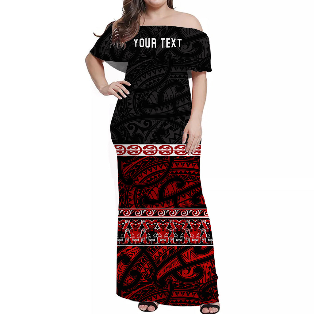 custom-personalised-new-zealand-off-shoulder-long-dress-maori-simple-red