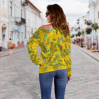 wallabies-rugby-off-shoulder-sweater-golden-wattle-aboriginal-boomerang-style-hawaii