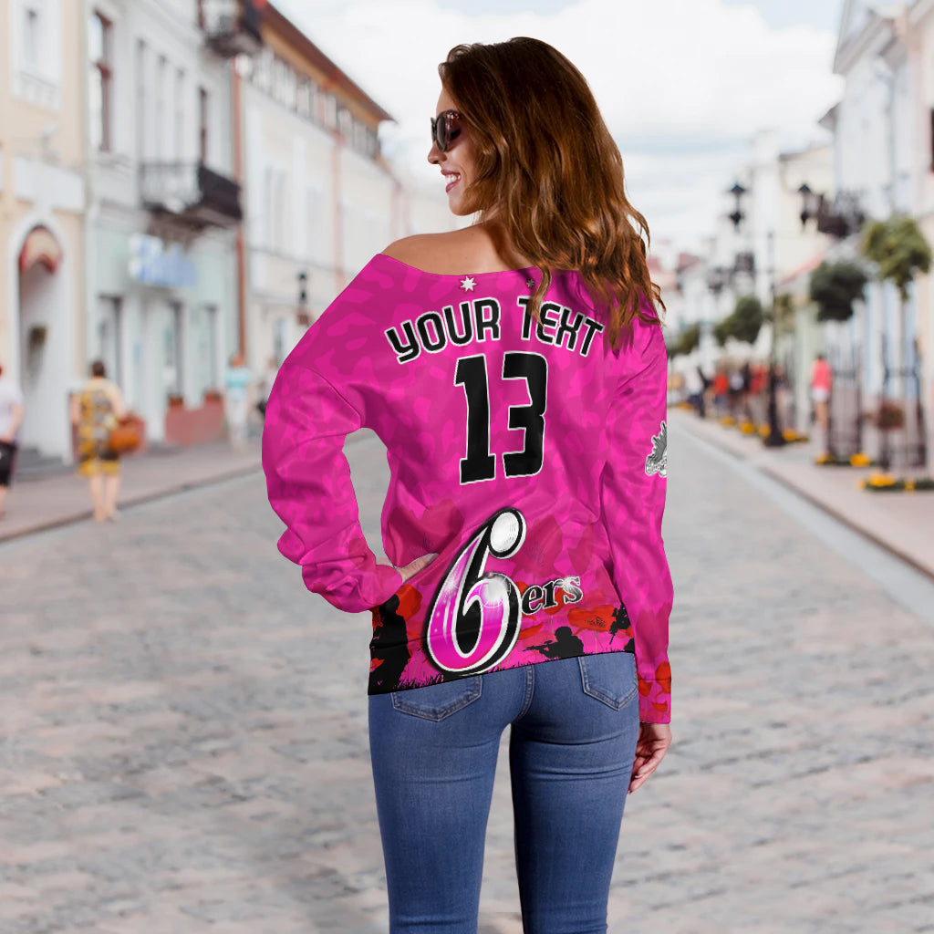 custom-text-and-number-sydney-sixers-cricket-off-shoulder-sweater-anzac-day-camouflage-poppy-lest-we-forget