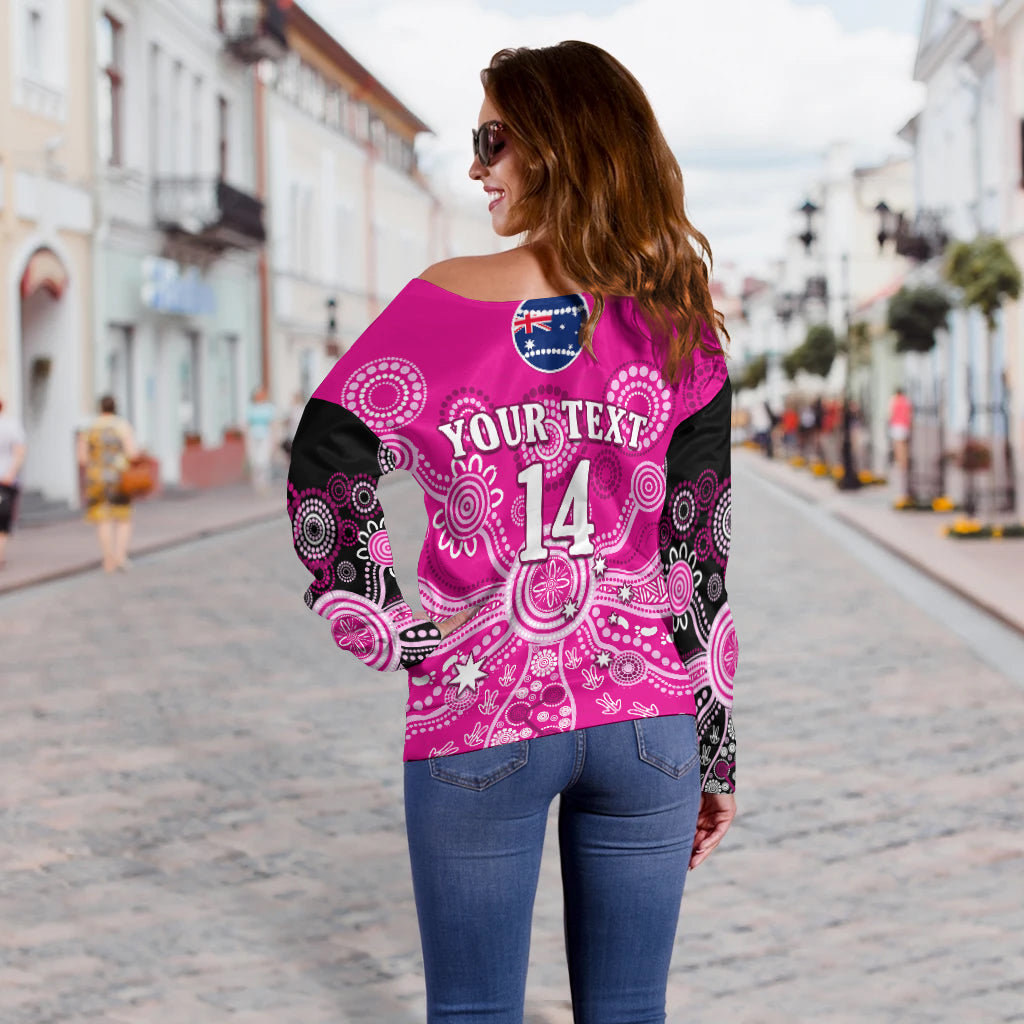 custom-text-and-number-sydney-sixers-off-shoulder-sweater-cricket-indigenous-australian-art-ver01