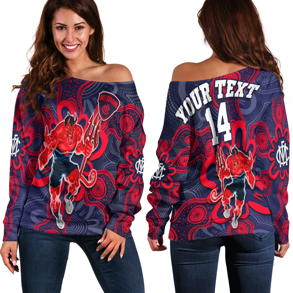 custom-text-and-number-demons-football-2022-off-shoulder-sweater-australian-aboriginal-dot-painting
