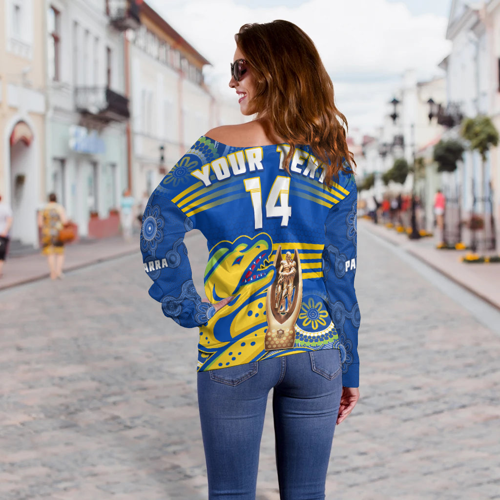 custom-text-and-number-eels-rugby-off-shoulder-sweater-parra-2022-indigenous-proud-premiers