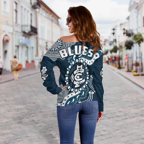 carlton-football-off-shoulder-sweater-blues-1864-boomerang-indigenous-artsy