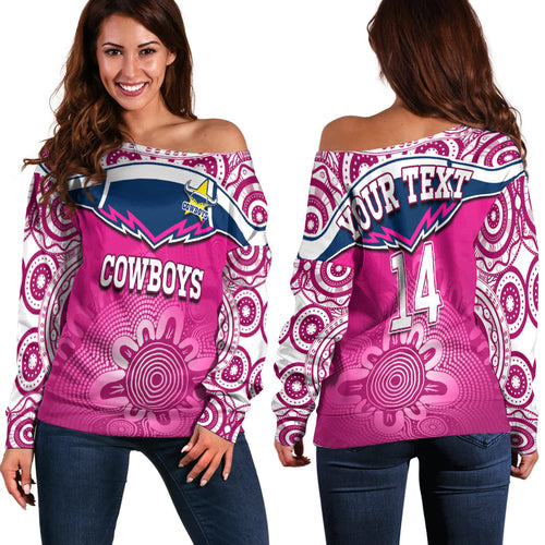 custom-text-and-number-cowboys-rugby-off-shoulder-sweater-aboriginal-pattern-pink-version