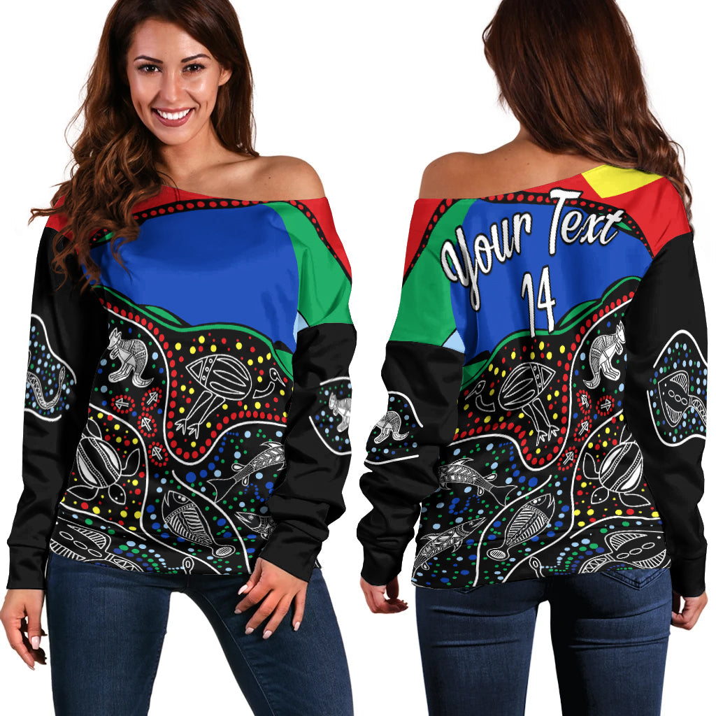 custom-text-and-number-naidoc-week-off-shoulder-sweater-national-aborigines-and-torres-strait-islander-animals-aboriginal-art