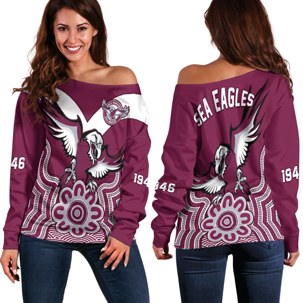 sea-eagles-rugby-off-shoulder-sweater-manly-warringah-indigenous-art