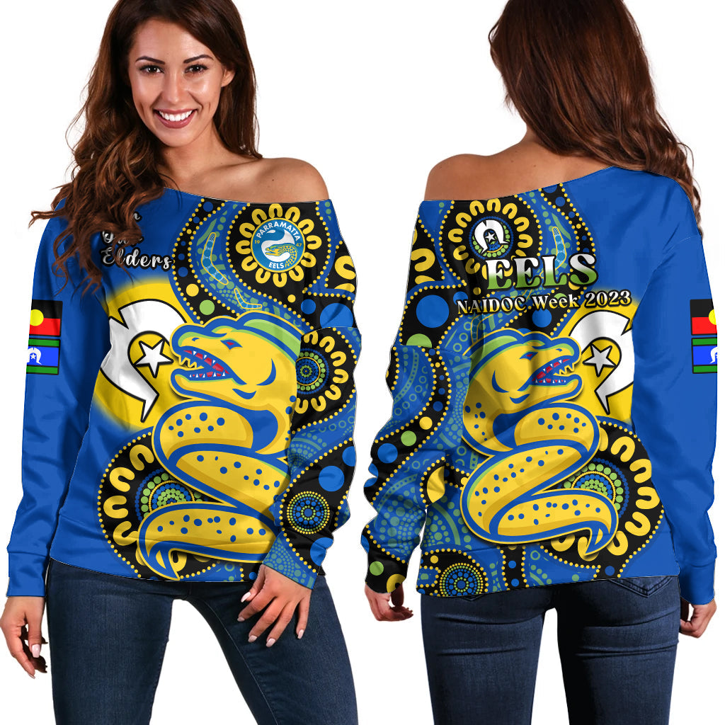 eels-rugby-naidoc-2023-off-shoulder-sweater-for-our-elders-aboriginal