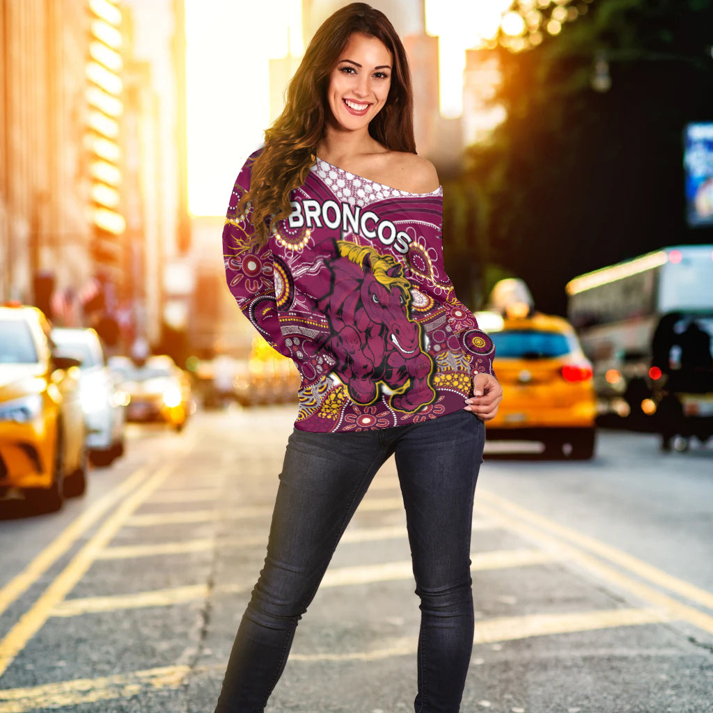 custom-personalised-broncos-rugby-off-shoulder-sweater-indigenous-pattern-artsy-ver01