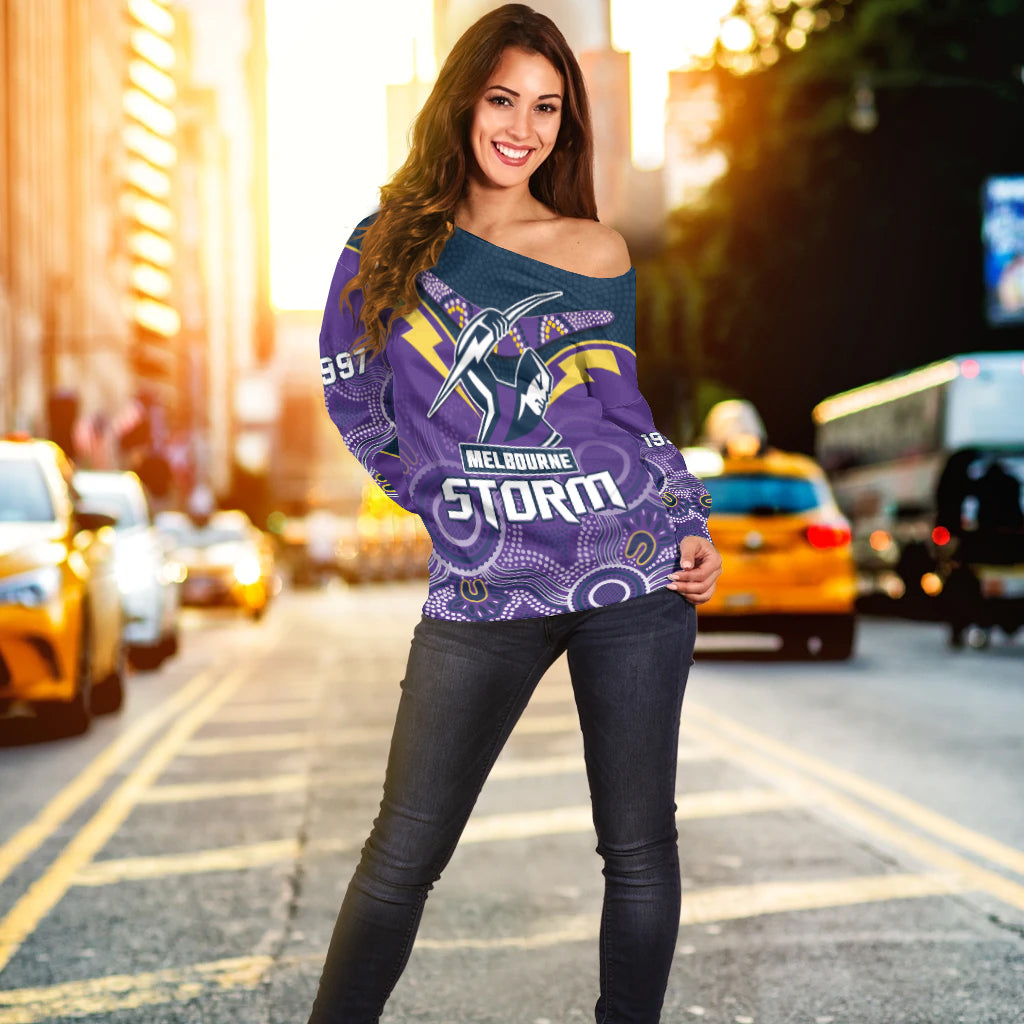 melbourne-storm-rugby-off-shoulder-sweater-indigenous-boomerang-gradient-style