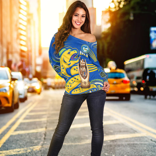 parramatta-rugby-off-shoulder-sweater-eels-premiers-2022-indigenous-artsy