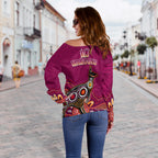 maroons-rugby-off-shoulder-sweater-queensland-kangaroo-aboriginal-dot-paintings