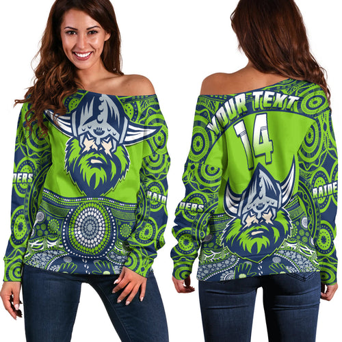 custom-text-and-number-raiders-rugby-off-shoulder-sweater-aboriginal-pattern