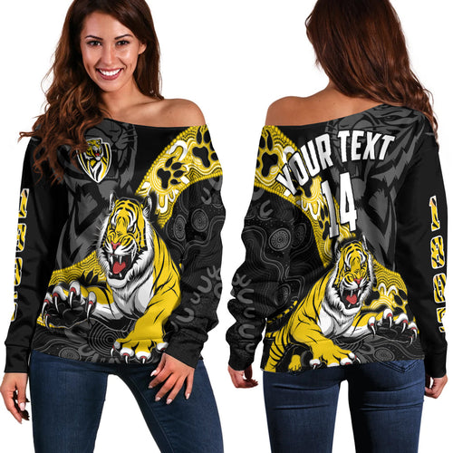 custom-text-and-number-richmond-football-off-shoulder-sweater-tigers-1885-indigenous-basic-style