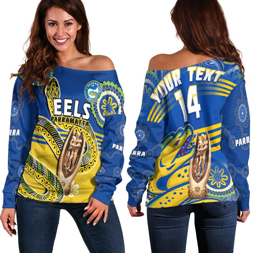custom-text-and-number-eels-rugby-off-shoulder-sweater-parra-2022-indigenous-proud-premiers