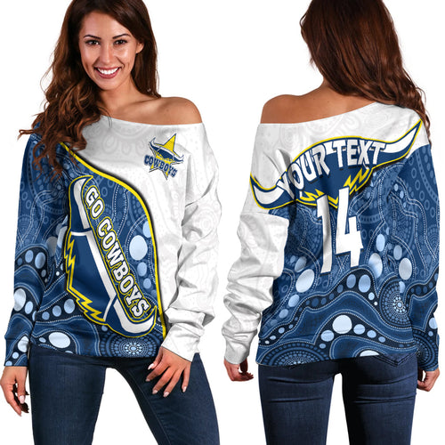 custom-personalised-cowboys-rugby-off-shoulder-sweater-indigenous-pattern-2022-premiers-sporty-style