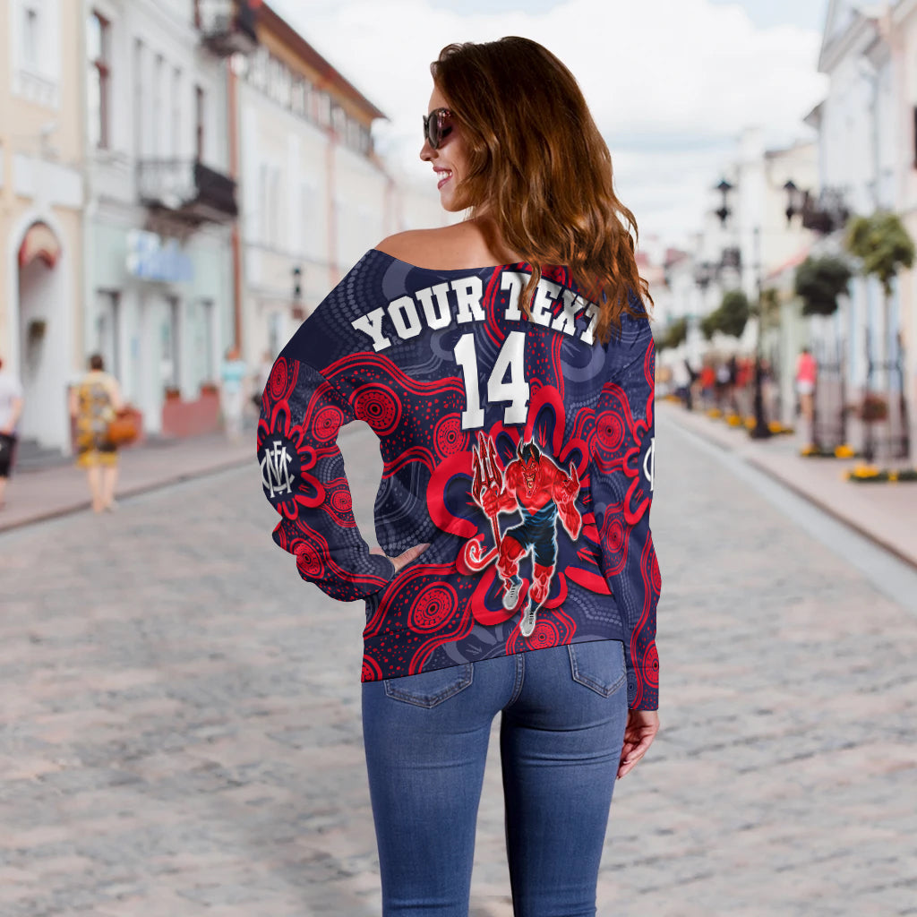 custom-text-and-number-demons-football-2022-off-shoulder-sweater-australian-aboriginal-dot-painting