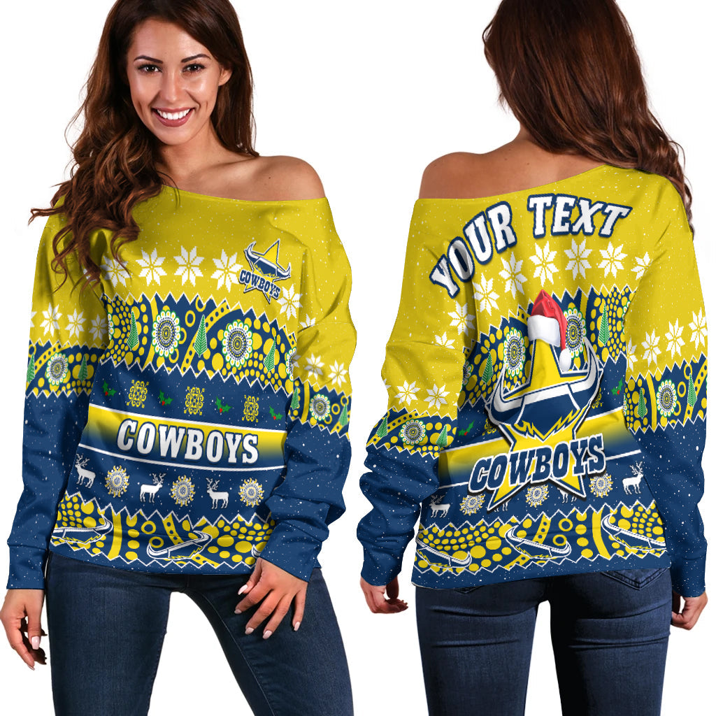 custom-personalised-cowboys-christmas-off-shoulder-sweater-aboriginal-art-merry-xmas