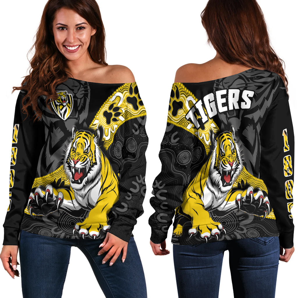 richmond-football-off-shoulder-sweater-tigers-1885-indigenous-basic-style